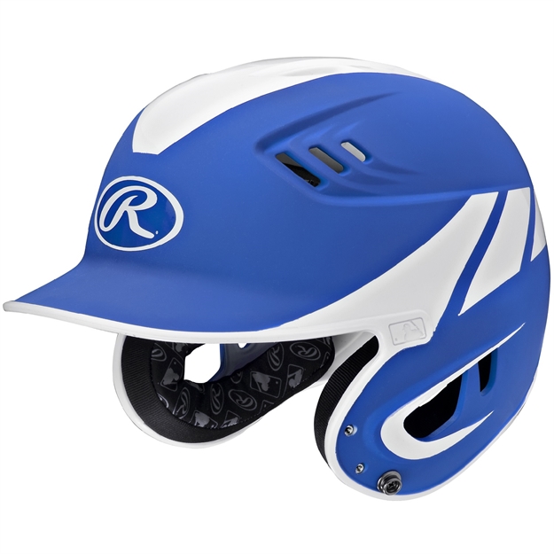 Picture of Rawlings Velo Series Junior 2-Tone Away Batting Helmet-Blue