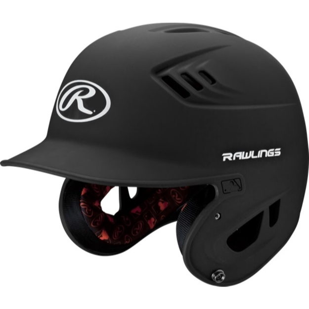 Picture of Rawlings Velo Series Junior Batting Helmet Matte Black