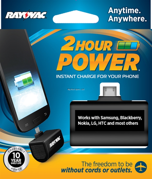 Picture of Ray O Vac 2 Hour Emergency Charger For Samsung Blackberry Nokia Htc And Most Others