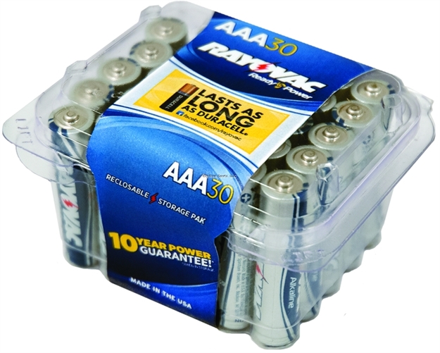 Picture of Ray O Vac Alkaline Aaa Batteries Pro Pack 30Pk