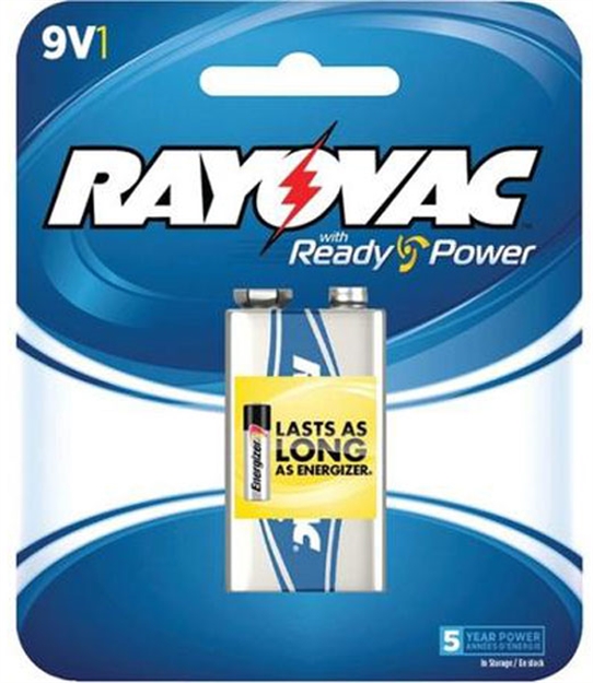 Picture of Ray O Vac High Energy Alkaline 9V Batteries 1-Pack A1604-1F