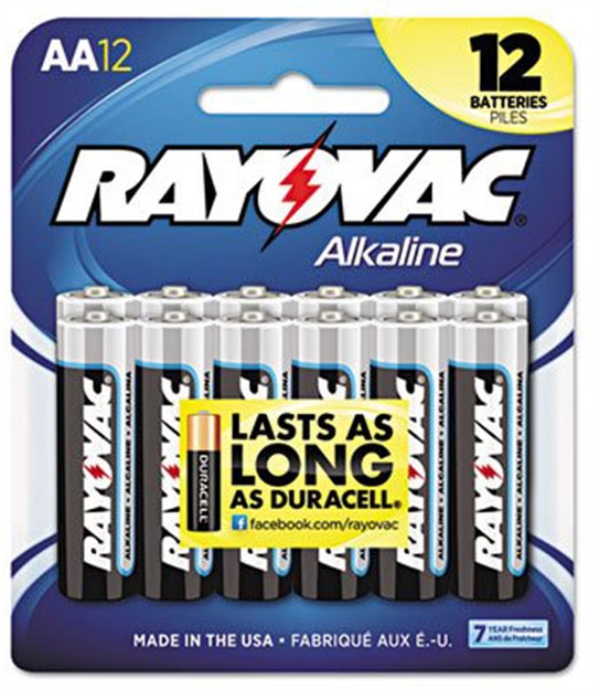 Picture of Ray O Vac Alkaline Battery AA 12Pk 815-12CF