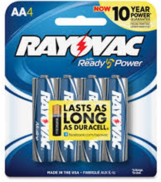 Picture of Ray O Vac Alkaline Battery AA 4Pk 815-4F 12800185078