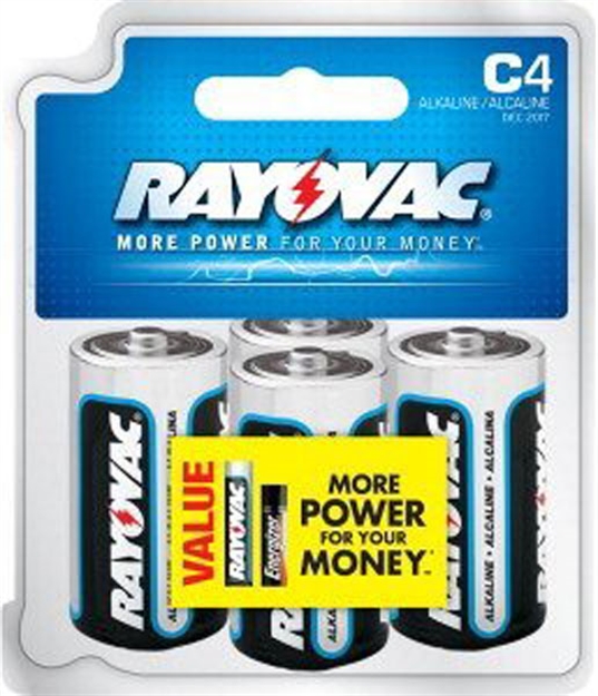 Picture of Ray O Vac Alkaline Battery C 4Pk 814-4F