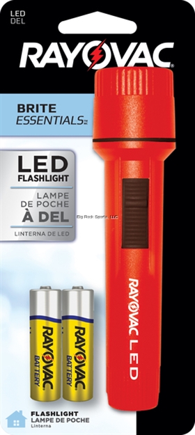 Picture of Ray O Vac Brite Essentials 2Aa Led Economy Flashlight With Batteries, 12 Lumens