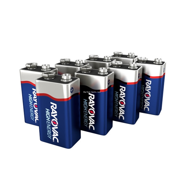 Picture of Ray O Vac High Energy Alkaline 9V Batteries 8 Pack Pro Pack