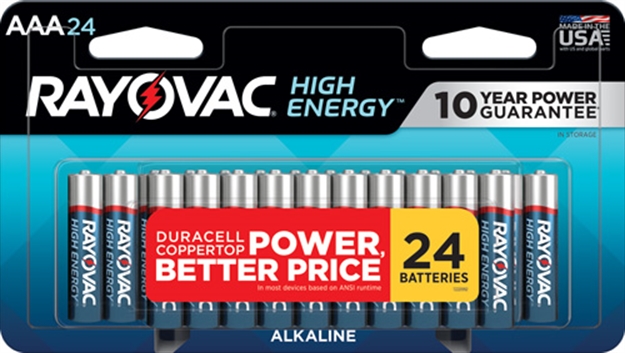 Picture of Ray O Vac High Energy Alkaline Aaa Batteries 24 Pack E302344702