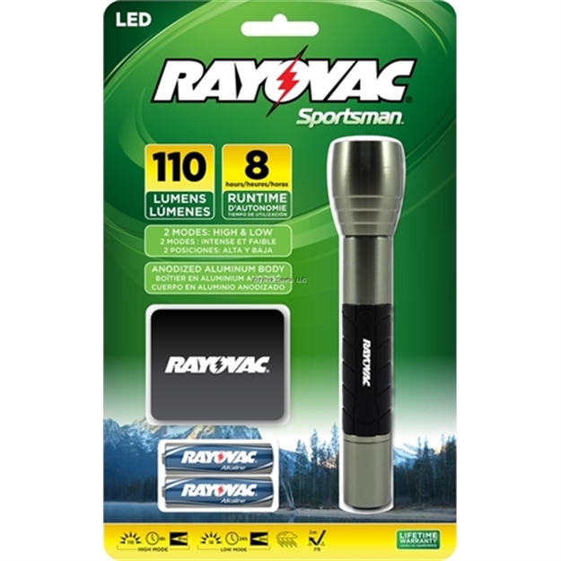 Picture of Ray O Vac Sportsman 2Aa Led Flashlight W/Batteries 110 Lumens