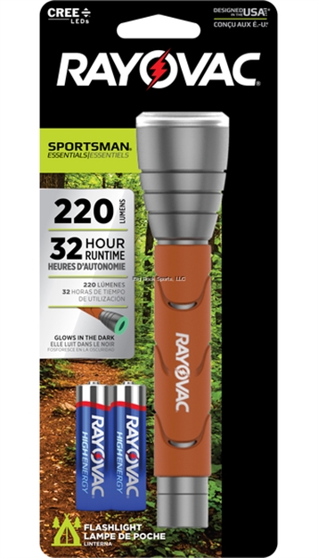 Picture of Ray O Vac Sportsman Essentials (2)Aa Led Glowlight Flashlight, 220 Lumens
