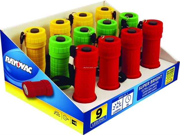 Picture of Ray O Vac Value Bright 18Lumen 3Aaa 9-Led Mini Flashlight Tray OF 12