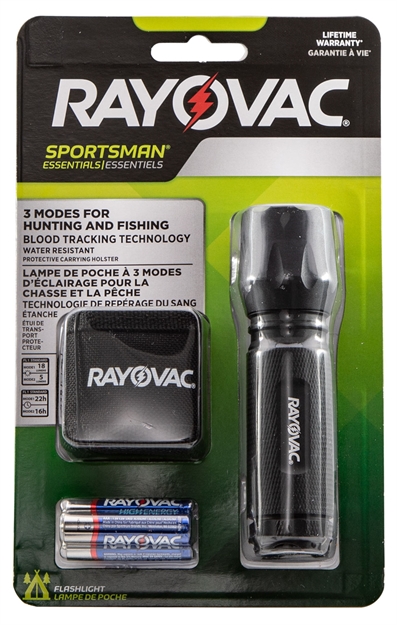 Picture of Ray O Vac Sportsman High Performance 3-N-1 Blood Tracker Flashlight W/3 Aaa Batteries