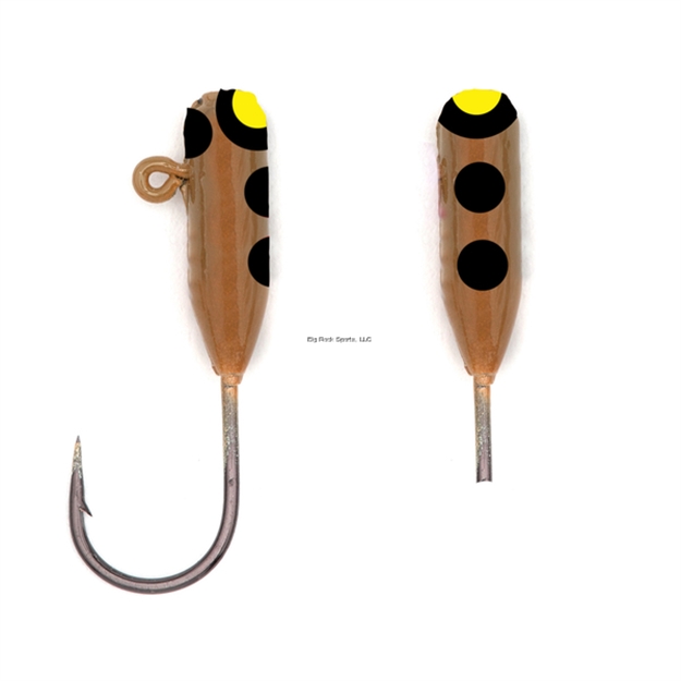 Picture of Rbm Jigs Brown Recluse - 2 PK UV + Glow Steelhead (1/16 Oz) Jigs - Size 6 Hook