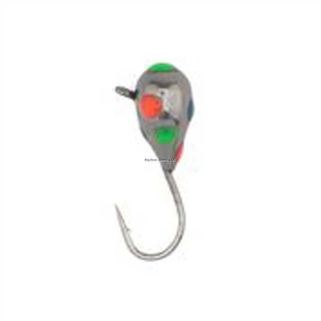 Picture of Rbm Jigs Carnival Tungsten Jig, Twilight - Orange, Blue, Green Spots, Size 3Mm W/Size 16 Hyabusa Hook, 1/72 OZ