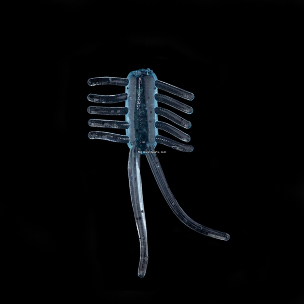 Picture of Rbm Jigs Crazy Bug Floppy Body Soft Plastic - Flippin' Blue W/Black Fleck, 3/4" Length, 1 Pack - 10 PC