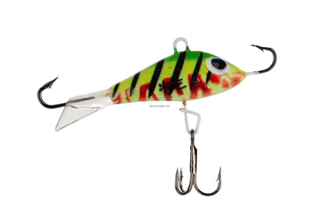 Picture of Rbm Jigs Firetiger - Eye Catcher, 2.25" Jigging Minnow Profile, Size 8 Terminal Hooks + Mid-Body Treble, Black Nickel Hooks