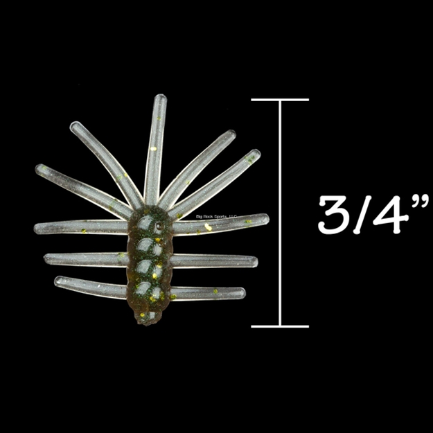 Picture of Rbm Jigs Ice Bug Floppy Body Soft Plastic - Arkansas Shiner W/Gold Fleck, 3/4" Length, 1 Pack - 10 PC