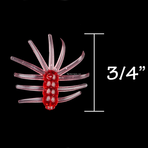 Picture of Rbm Jigs Ice Bug Floppy Body Soft Plastic - Red Bug W/Red Fleck, 3/4" Length, 1 Pack - 10 PC