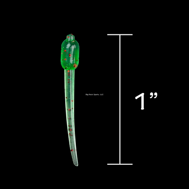 Picture of Rbm Jigs Ice Stinger Floppy Body Soft Plastic - Spring Green W/Red Fleck, 1" Length, 1 Pack - 10 PC