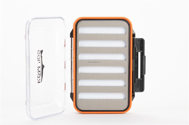 Picture of Rbm Jigs Jig Box Orange - Double Sided, Waterproof, 6"X8" - 196 Slots, Foam Inserts, Ice Jigs