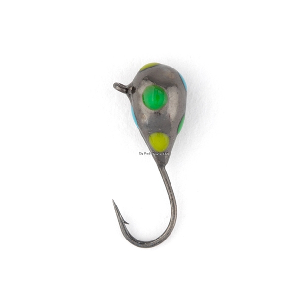 Picture of Rbm Jigs Lily Pad Tungsten Jig, Twilight - Green Mixed Spots, Size 5Mm W/Size 12 Hyabusa Hook, 1/18 OZ