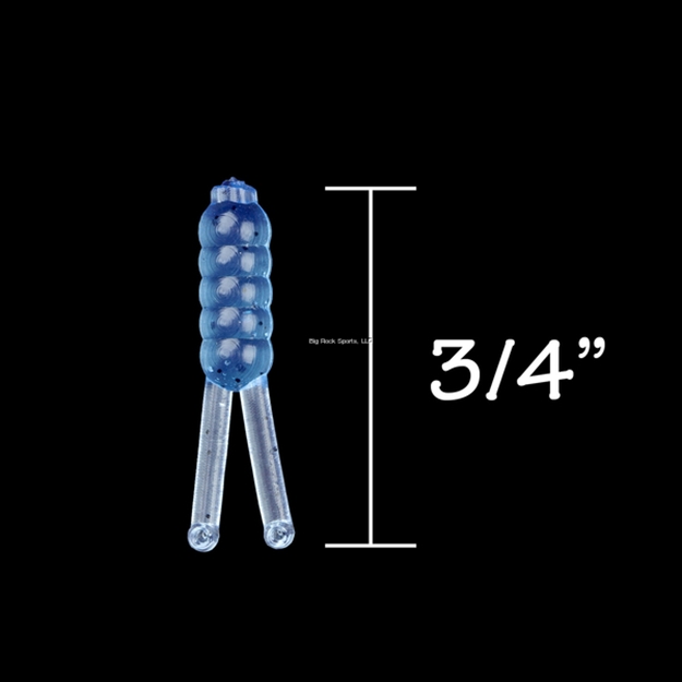 Picture of Rbm Jigs Split Tail Floppy Body Soft Plastic - Flippin' Blue W/Black Fleck, 3/4" Length, 1 Pack - 10 PC