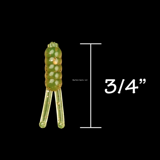 Picture of Rbm Jigs Split Tail Floppy Body Soft Plastic - Motor Oil W/Copper Fleck, 3/4" Length, 1 Pack - 10 PC