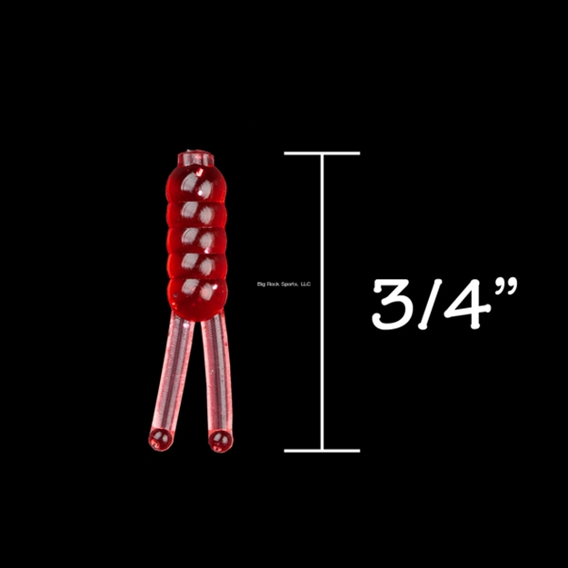 Picture of Rbm Jigs Split Tail Floppy Body Soft Plastic - Red Bug W/Red Fleck, 3/4" Length, 1 Pack - 10 PC