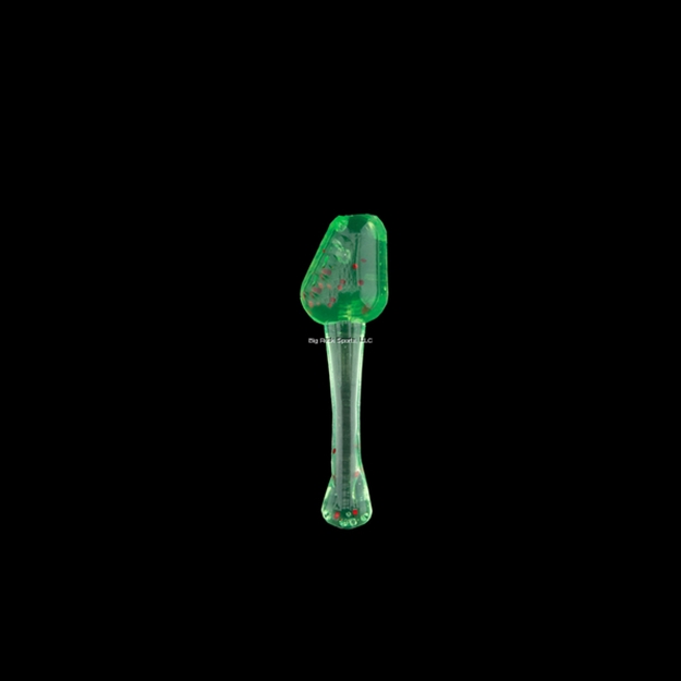 Picture of Rbm Jigs Tiny Tad Floppy Body Soft Plastic - Spring Green W/Red Fleck, 3/4" Length, 1 Pack - 10 PC