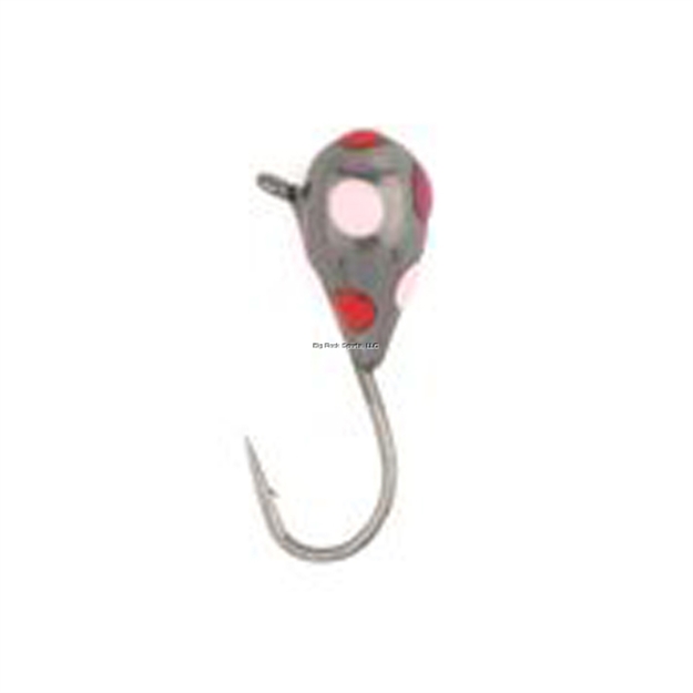 Picture of Rbm Jigs Valentine Tungsten Jig, Twilight - Red, Pink, Salmon Spots, Size 5Mm W/Size 12 Hyabusa Hook, 1/18 OZ