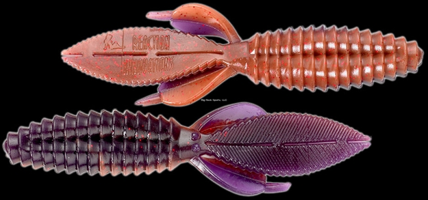 Picture of Reaction Double Wide Beaver Creature Bait, 5.2", Oxblood, 6/Pack