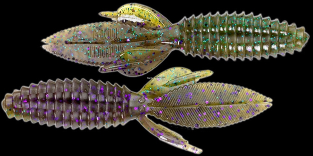 Picture of Reaction Double Wide Beaver Creature Bait, 5.2", Sprayed Grass, 6/Pack