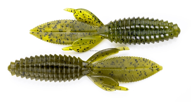 Picture of Reaction Double Wide Beaver Creature Bait, 5.2", Watermelon Green Pumpkin, 6/Pack