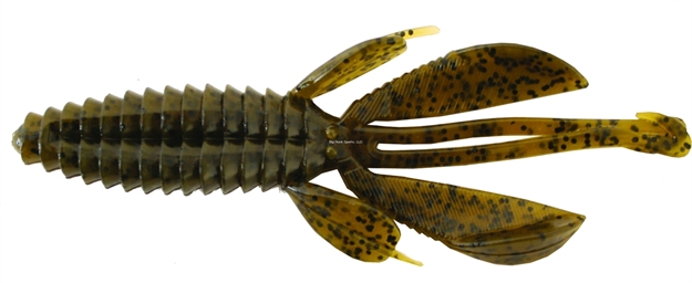 Picture of Reaction Kinky Beaver Creature Bait, 5", Green Pumpkin, 7/Pack