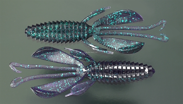 Picture of Reaction Kinky Beaver Creature Bait, 5", Junebug, 7/Pack