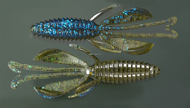 Picture of Reaction Kinky Beaver Creature Bait, 5", Okeechobee Craw, 7/Pack