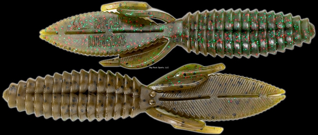 Picture of Reaction Smallie Beaver Creature Bait, 3 1/2", Xmas Pumpkin, 10/Pack