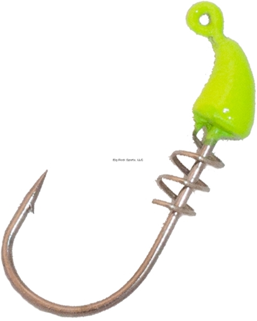 Picture of Reaction Strike Flats Lok Jighead (Screw Lock) 1/16Oz, 3/0 Chartreuse