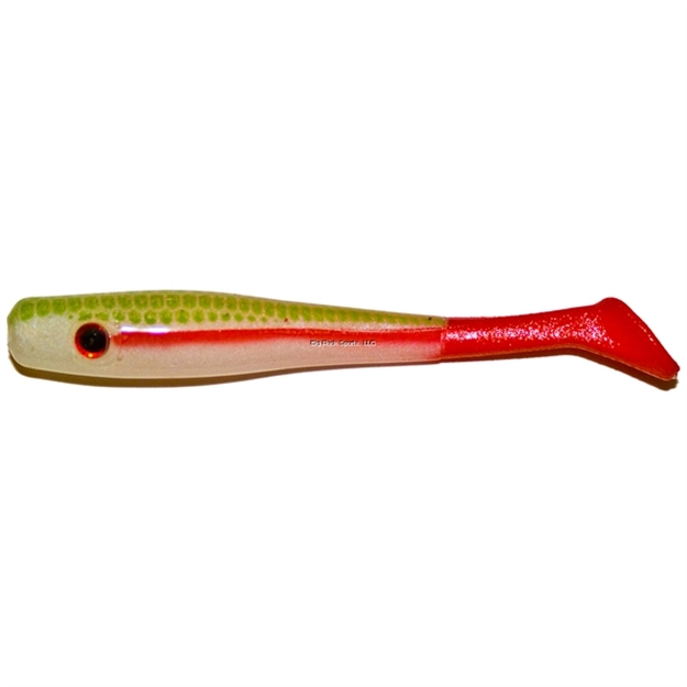 Picture of Reaction Strike Mullet Jr. Boot Tail, 4", Mexican Flag, 6Pk