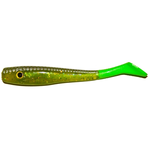 Picture of Reaction Strike Mullet Jr. Boot Tail, 4", Zuccini, 6Pk