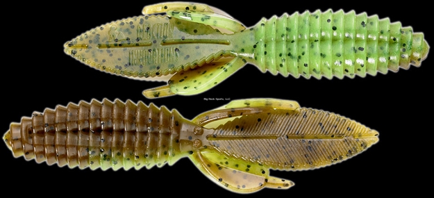 Picture of Reaction Sweet Beaver Creature Bait, 4.2", Dirty Sanchez, 10/Pack