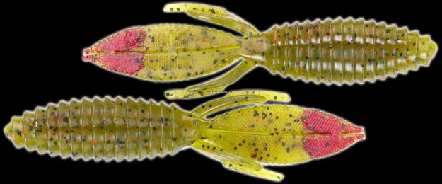 Picture of Reaction Sweet Beaver Creature Bait, 4.2", Fried Watermelon, 10/Pack