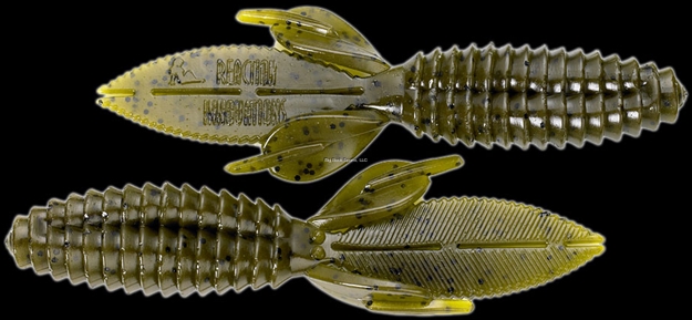 Picture of Reaction Sweet Beaver Creature Bait, 4.2", Green Pumpkin, 10/Pack