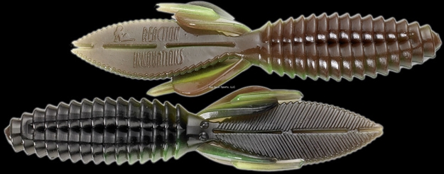 Picture of Reaction Sweet Beaver Creature Bait, 4.2", Infection, 10/Pack
