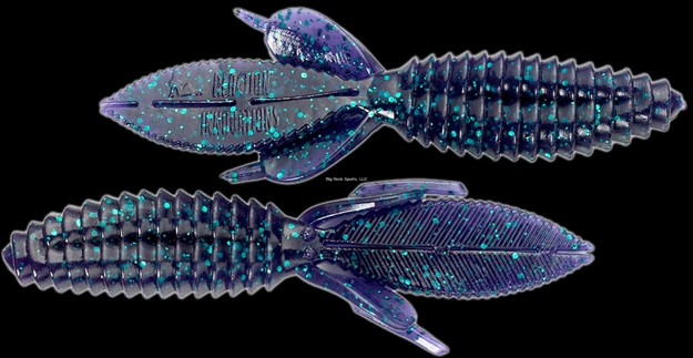 Picture of Reaction Sweet Beaver Creature Bait, 4.2", Junebug, 10/Pack