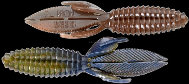 Picture of Reaction Sweet Beaver Creature Bait, 4.2", Magic Craw Red, 10/Pack