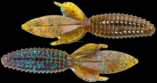 Picture of Reaction Sweet Beaver Creature Bait, 4.2", Waterbug, 10/Pack