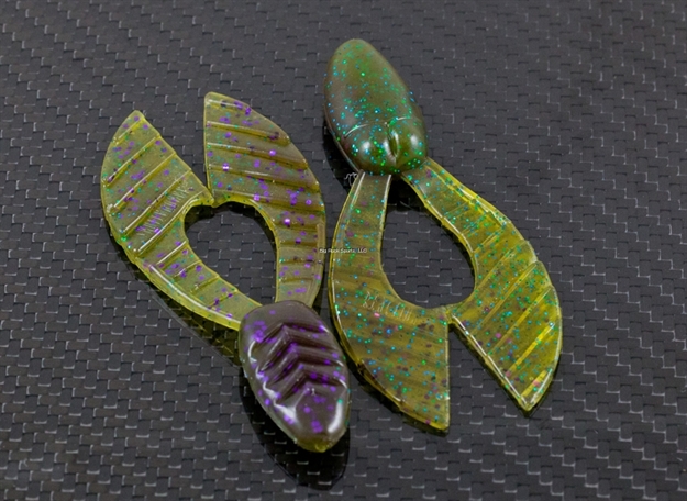 Picture of Reaction Twerk Creature Bait, 3 1/2", Sprayed Grass, 6/Pack