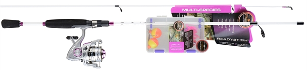 Picture of Ready 2 Fish R2f3 Purple Spinning Combo W/Kit