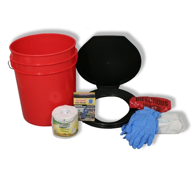 Picture of Ready America Lockdown Toilet Bucket Kit - 1-4 Person