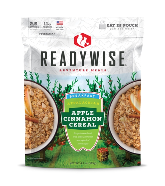 Picture of Readywise Appalachian Apple Cinnamon Cereal, 2.5 Servings, Just Add Water